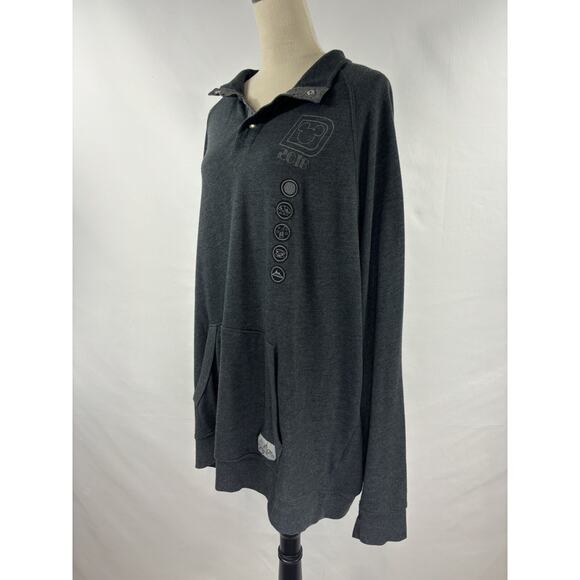 Disney Parks 2018 Tunic Sweatshirt Dark Grey Plus Size XXL Embroidered - Picture 11 of 11